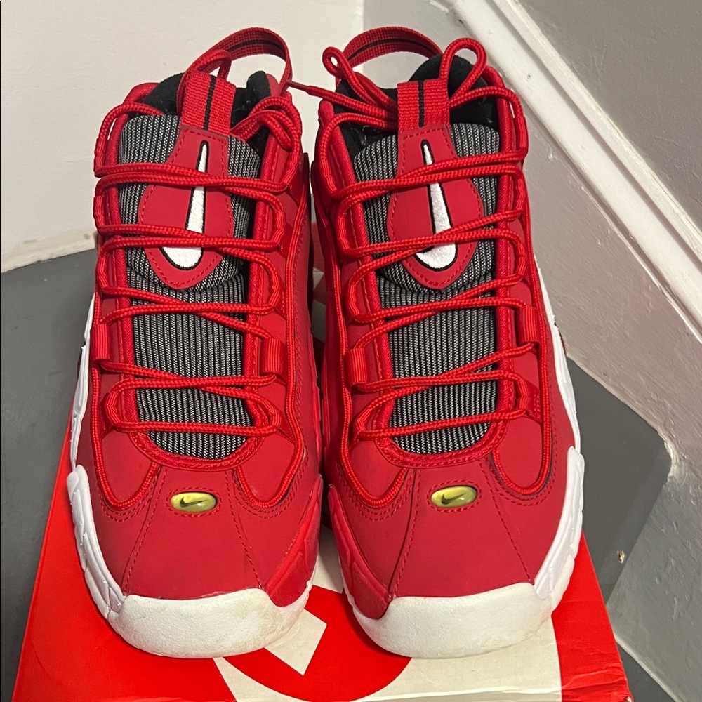 Men Red Nike Athletic Shoes